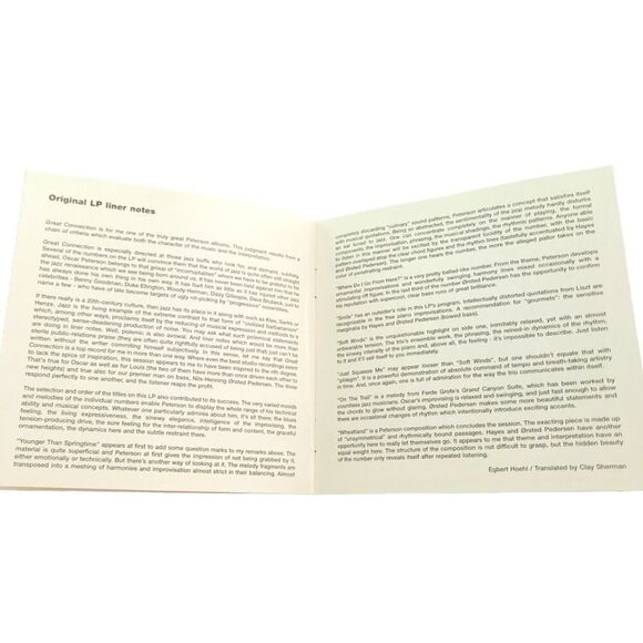 OSCAR PETERSON Trio MPS Most Perfect Sound Edition Great Connection Jazz CD 2005 - Picture 5 of 8